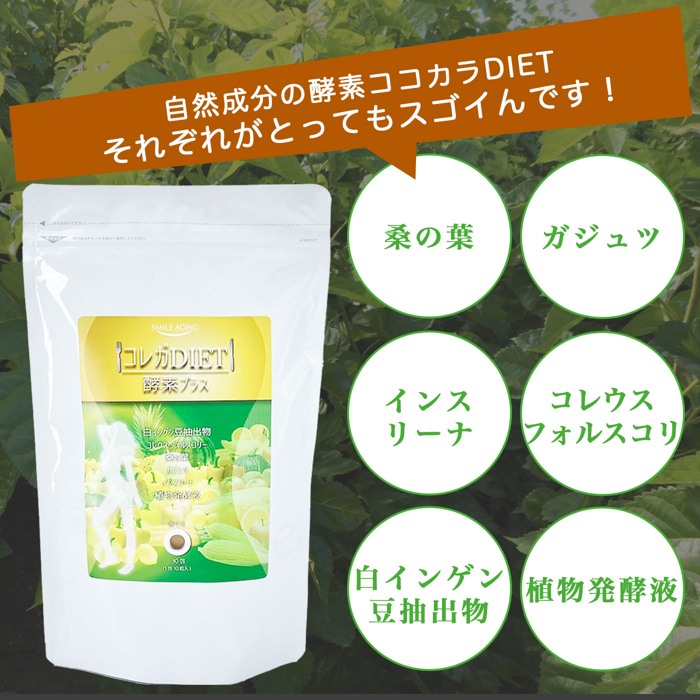 酵素ココカラDIET燃焼・デトックス・ブロックが揃った究極の複合型ダイエットサプリ